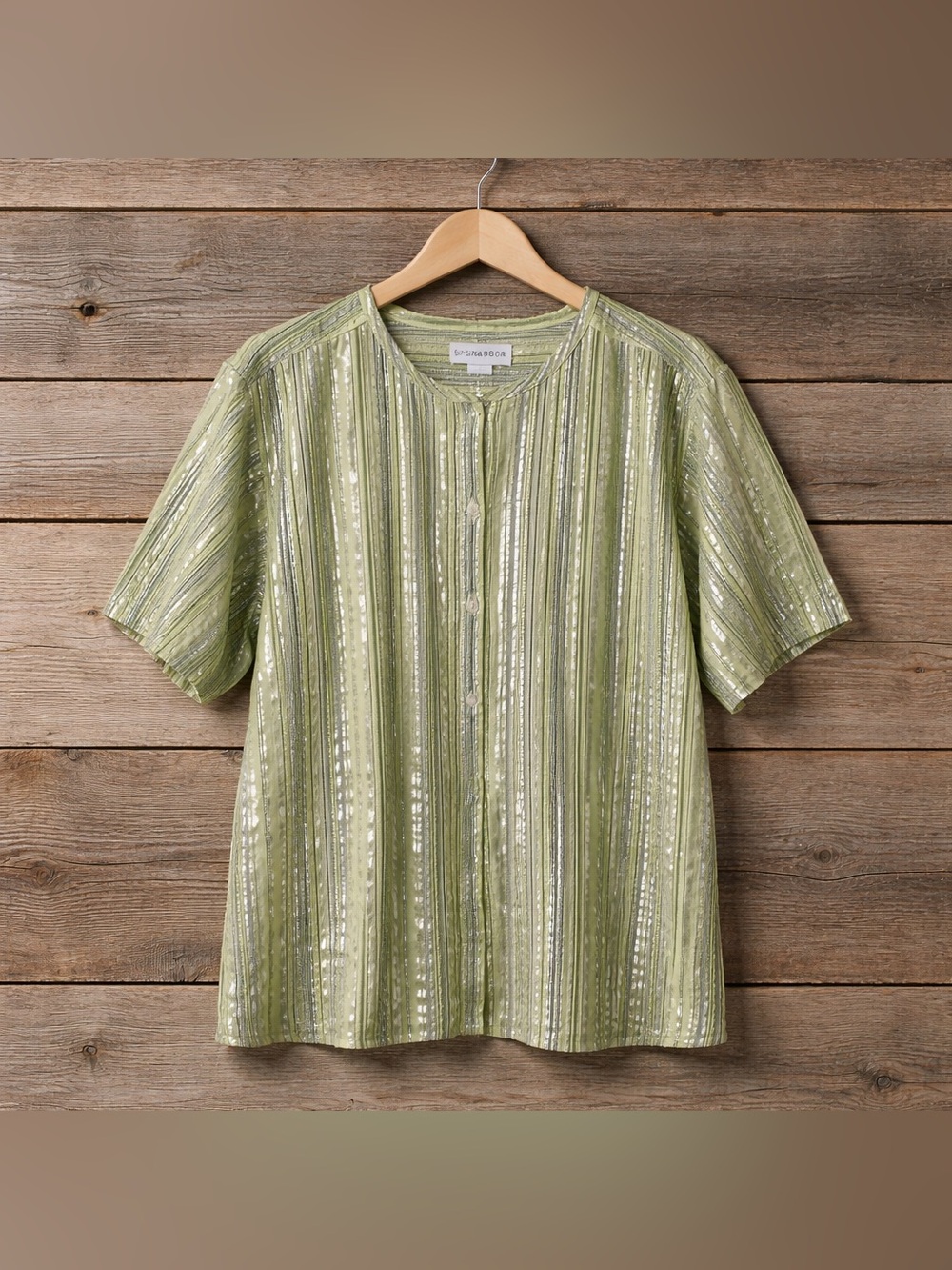 Sag Harbor XL Button Down Stripe Shirt